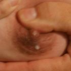 nipple with milkvery close-up 1