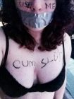 whore mouth taped shut