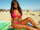 ebony beauty on beach