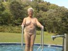 Grandma at the swimmingpool