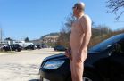 Nude Car Outside 3
