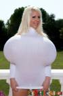 Big Busty Beshine In A Tight White Dress-15