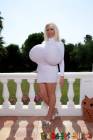 Big Busty Beshine In A Tight White Dress-18