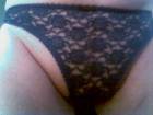 wearing a black lace panty_4665225642_l