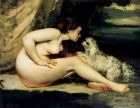 Abrupt Clio Team 1861-1862 Courbet Gustave, Femme nue au chien Naked woman with the dog