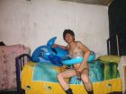 Yashaii Moran and Inflatable Dolphin (664)