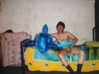 Yashaii Moran and Inflatable Dolphin (667)