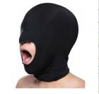 Spandex hood with mouth opening