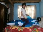 Yashaii Moran and her Inflatable Whale Intex (28)
