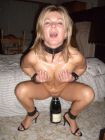 blonde wife and bottle