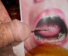 Lickalots wife gets my urine tribute