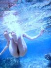 Girl under water