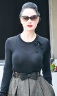 Dita Von Teese leaves little to the imagination as she steps out in see-through top 3