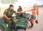 Burning Man Gendarmes and a thankful happy Burner girl