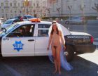 "Burning Man Bride" at San Francisco Cal. Hall of Justice Wedding