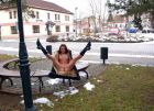 Out Door Exhibitionist in the Snow (16)