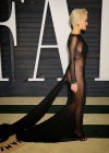 Rita Ora Half See-Through Nude Dress Photos At The Vanity Fair Oscar Party www.GutterUncensored.com 006