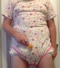 Butterfly Sissy Onesie and Pacifier