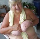 Granny's Beautiful  Hangers Tits (2)