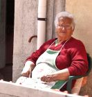 granny resting outside
