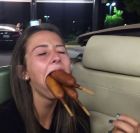 mouth corndog