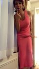 bulge in pink dress