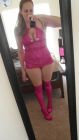 NEBlondSlut - Dress Up Pink Boots - 0001SAM_3164