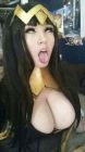 ahegao cosplay big tits slu