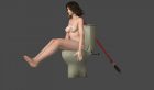 Yuna FFX-2 Diarrhea Toilet