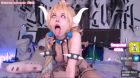 purple bitch bowsette ahegao face cosplay