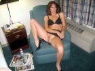 Classy cougar on easy chair-2