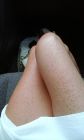 caro's legs in the car
