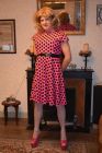 Pink Spotty Dress & Mules (4)