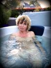 Caro in jacuzzi