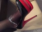 Nylon Heels Cum