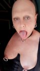 humiliation of bald fagot whore after his eyebrows are pulled out