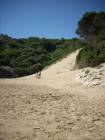 The access DUNE to the sand beach...