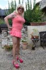 Pink micro skirt & frilly panties (6)