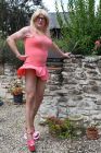 Pink micro skirt & frilly panties (27)