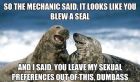 blew a seal