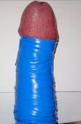 Madame Michelle the blue duct tape cover my Horny hard slave cock! Thank you mistress!