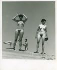 Beach black and white Polaroid