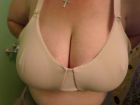 Funbags sexy huge saggy boobs big nipples in bra