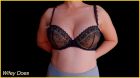 Wife stuns in hot black bra