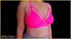 Wife stuns in hot pink bra