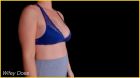 Wife stuns in lacey blue bra