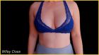 Wife stuns in lacey blue bra