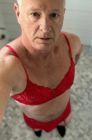 sissy slut steve kuhn red lingerie 5