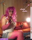 Sissy Violet Smoking - Leasha Lashes 10